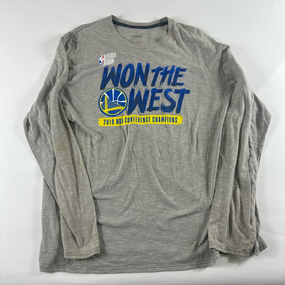 Golden State Warriors NBA 2019 Conference Champions Long Sleeve T Shirt 2XL